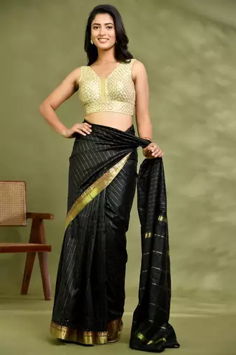 Golden Pearl Cutdana Sleeveless Padded Blouse