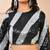Amodini Designer Studio Silver & Black Cutdana Sequined Padded Blouse