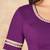 Purple Pure Cotton Round Neck Readymade Blouse