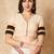 Cream Pure Cotton V Neck Readymade Blouse