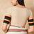 Cream Pure Cotton V Neck Readymade Blouse