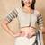 Off White Pure Cotton Round Neck Readymade Long Blouse