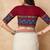 Maroon Pure Cotton Round Neck Readymade Blouse
