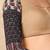 Beige Pure Cotton Readymade Blouse With Hand Block Printed Ajrakh Sleeves