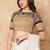 Beige Kalamkari Pure Cotton Readymade Blouse