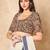 Multicolor Kalamkari Pure Cotton Round Neck Readymade Blouse
