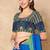 Blue Hand Block Printed Ajrakh Pure Cotton Readymade blouse