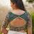 Beige Hand Block Printed Ajrakh Pure Cotton Sweetheart Neck Readymade Blouse