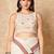 Off White Pure Cotton Boat Neck Readymade Blouse