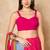 Red Pure Cotton Sleeveless Readymade Blouse