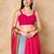 Red Pure Cotton Sleeveless Readymade Blouse