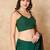 Green Pure Cotton Sleeveless Readymade Blouse