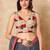 Beige Hand Block Printed Ajrakh Pure Cotton Sleeveless Readymade Blouse