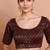 Maroon Brocade Round Neck Readymade Blouse