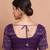 Purple Brocade Round Neck Readymade Blouse