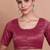 Pink Brocade Round Neck Readymade Blouse