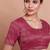 Pink Brocade Round Neck Readymade Blouse