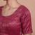 Pink Brocade Round Neck Readymade Blouse