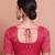 Pink Brocade Round Neck Readymade Padded Blouse
