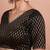 Black Brocade V Neck Readymade Blouse