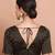 Black Brocade V Neck Readymade Blouse