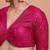Pink Georgette Embroidered V Neck Readymade Blouse