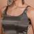 Grey Tissue Sleeveless Readymade Blouse