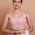 Pink Georgette Embellished Readymade Blouse