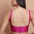 Pink Brocade Sleeveless Readymade Blouse