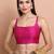 Pink Brocade Sleeveless Readymade Blouse