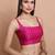 Pink Brocade Sleeveless Readymade Blouse