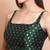 Green Brocade Sleeveless Readymade Blouse