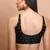 Black Brocade Sleeveless Readymade Blouse