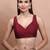 Maroon Silk Sleeveless Readymade Blouse