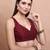 Maroon Silk Sleeveless Readymade Blouse