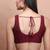 Maroon Silk Sleeveless Readymade Blouse