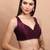 Wine Silk Sleeveless Readymade Blouse