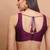 Wine Silk Sleeveless Readymade Blouse