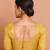 Golden Tissue Round Neck Readymade Blouse