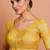 Golden Tissue Round Neck Readymade Blouse
