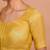 Golden Tissue Round Neck Readymade Blouse