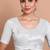 Silver Tissue Round Neck Readymade Blouse