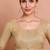 Light Gold Tissue Round Neck Readymade Blouse