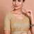 Light Gold Tissue Round Neck Readymade Blouse