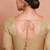 Light Gold Tissue Round Neck Readymade Blouse