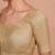 Light Gold Tissue Round Neck Readymade Blouse