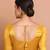 Dark Gold Tissue Round Neck Readymade blouse