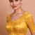 Dark Gold Tissue Round Neck Readymade blouse