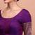 Purple Silk Round Neck Readymade Blouse