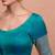 Blue Silk Round Neck Readymade Blouse